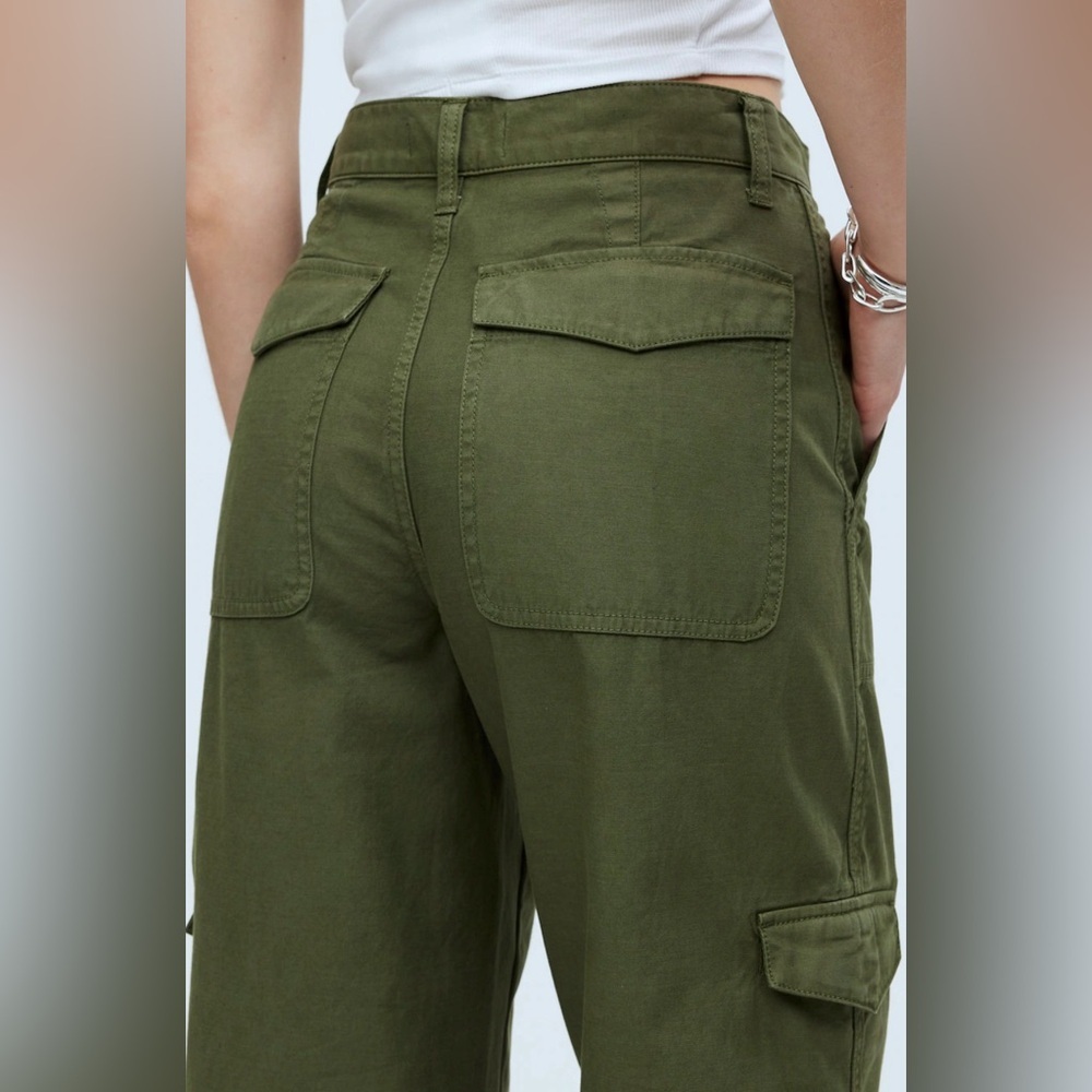 NWOT Madewell Griff Superwide-Leg Cargo Pants in Garment Dye - Picture 3 of 7